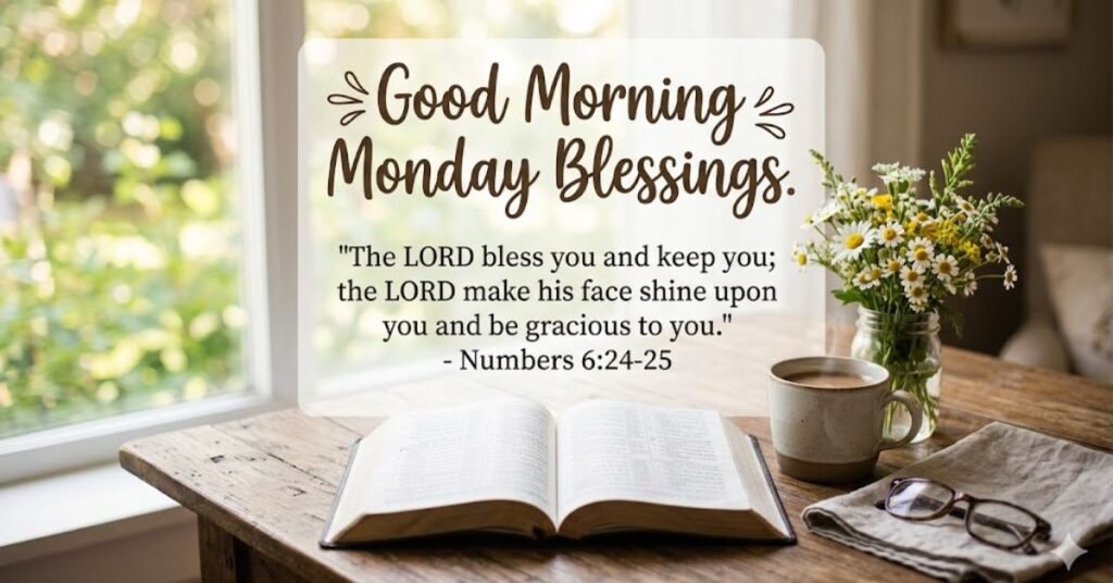 Good Morning Monday Blessings Bible Verses