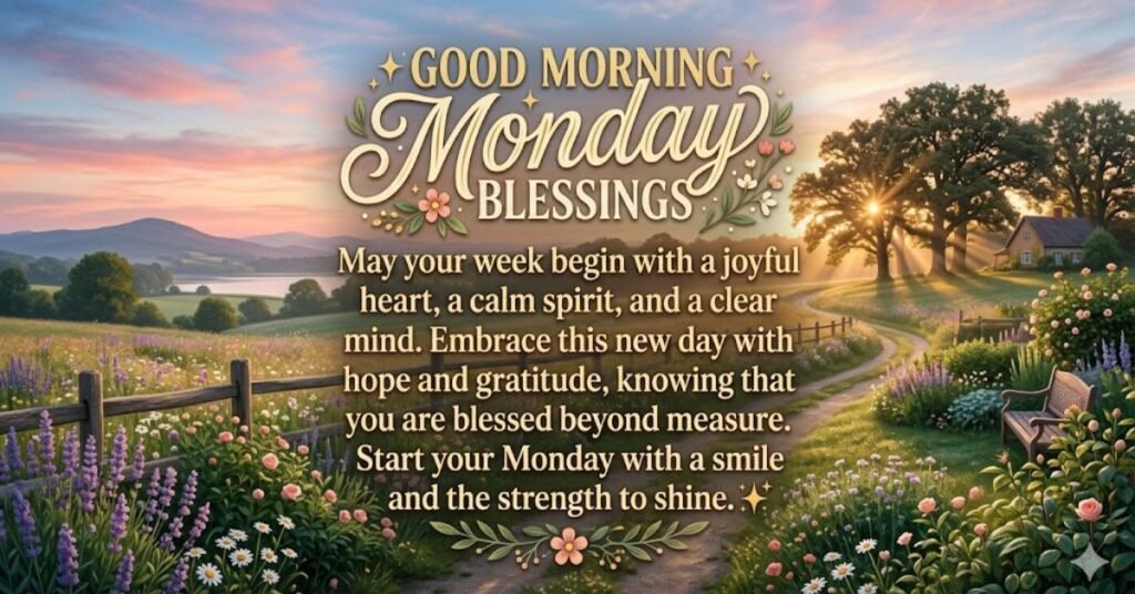 Good Morning Monday Blessings Quotes