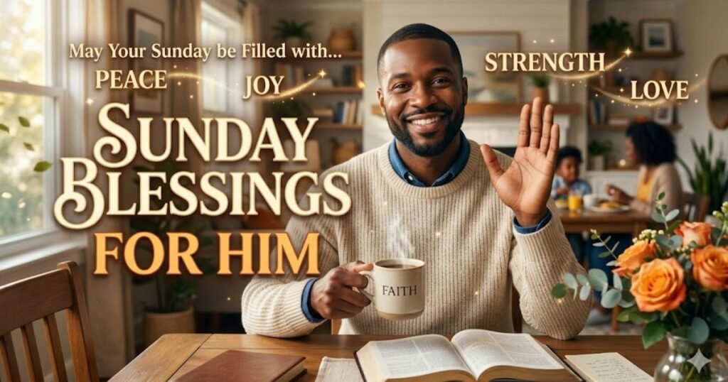 African American Sunday Blessings GIF for Him