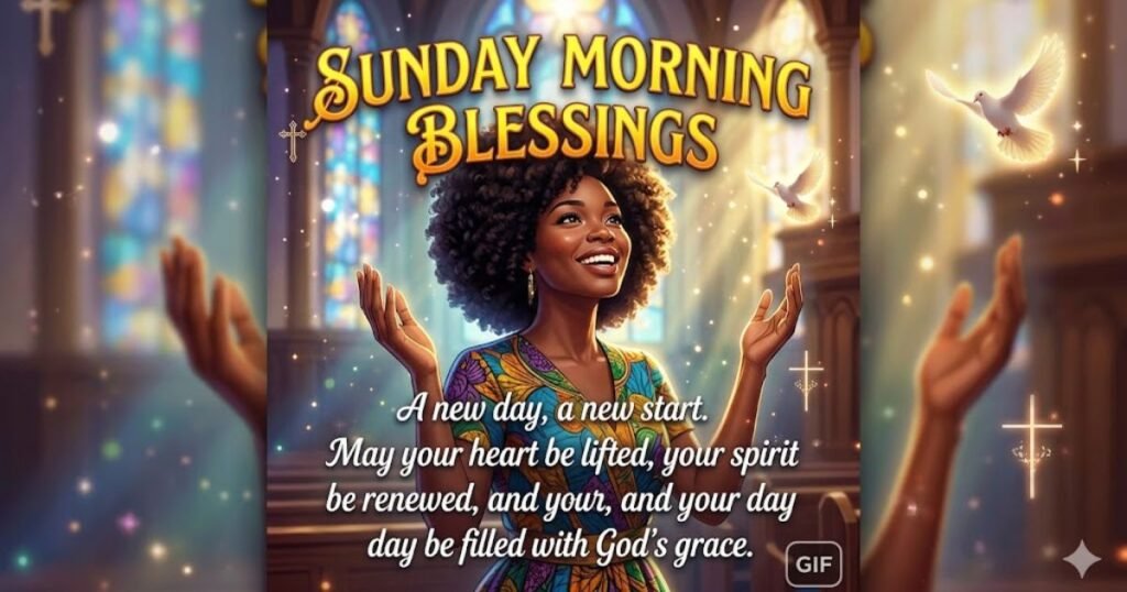 African American Sunday Morning Blessings GIF Messages