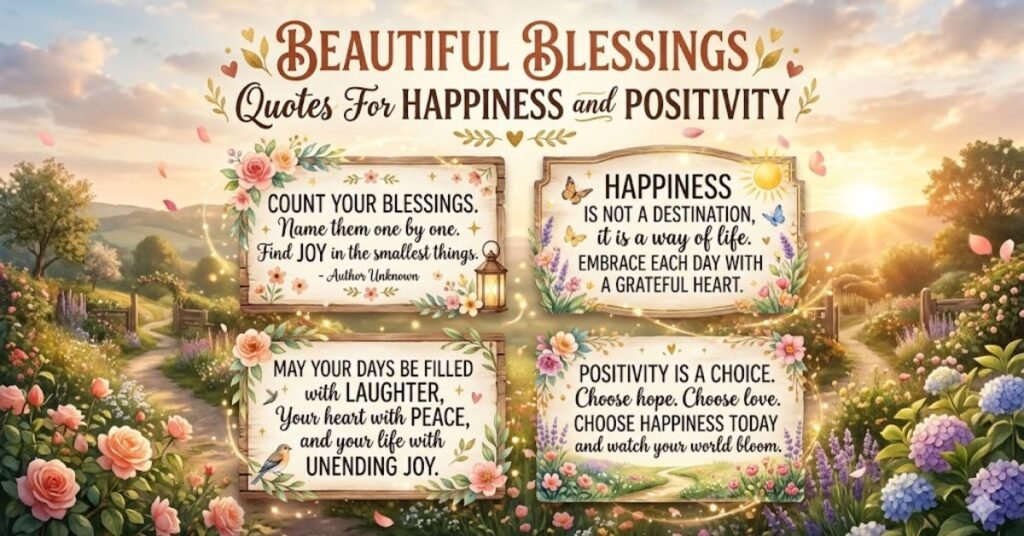 Beautiful Blessings Quotes For Happiness And Positivity