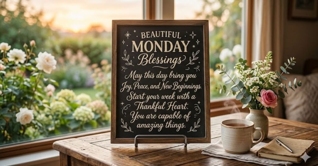 Beautiful Monday Blessings Quotes
