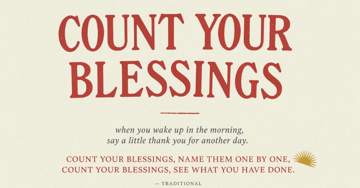 count your blessings lyrics