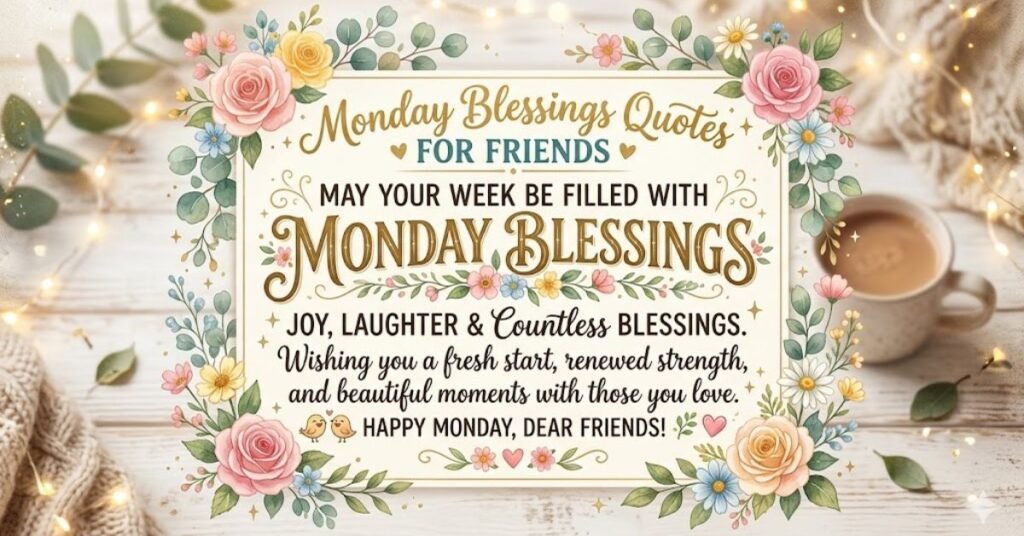 Monday Blessings Quotes For Friends