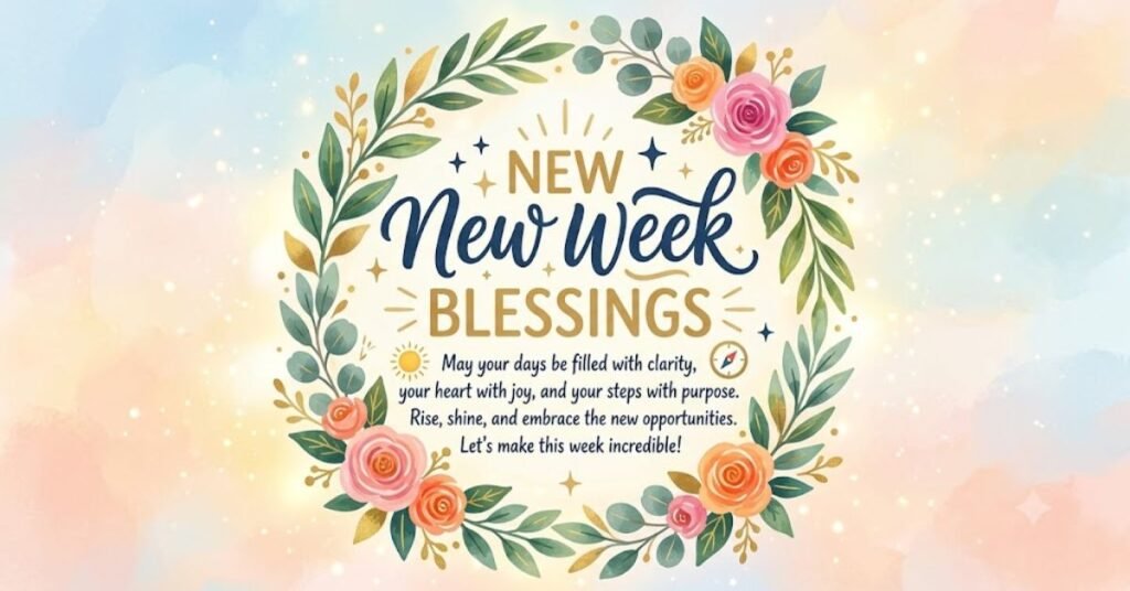 Motivational New Week Blessings