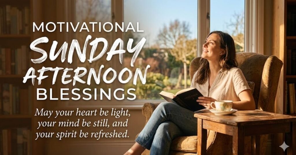 Motivational Sunday Afternoon Blessings