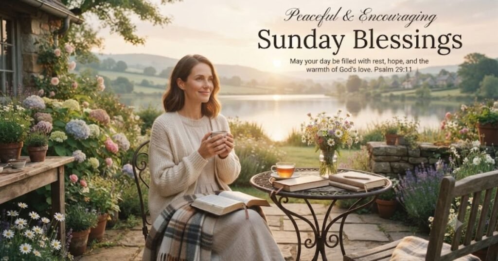 Peaceful and Encouraging Sunday Blessings