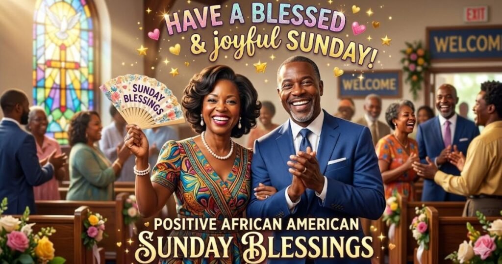 Positive African American Sunday Blessings GIF