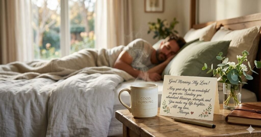 Romantic Good Morning Blessings Images for Him