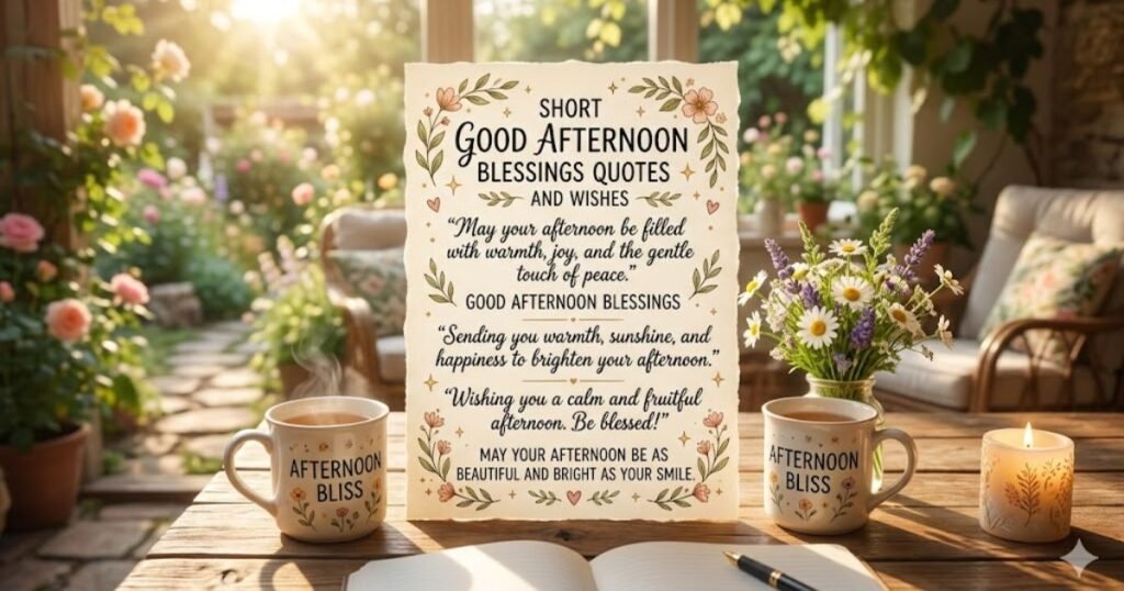 Short Good Afternoon Blessings Quotes And Wishes
