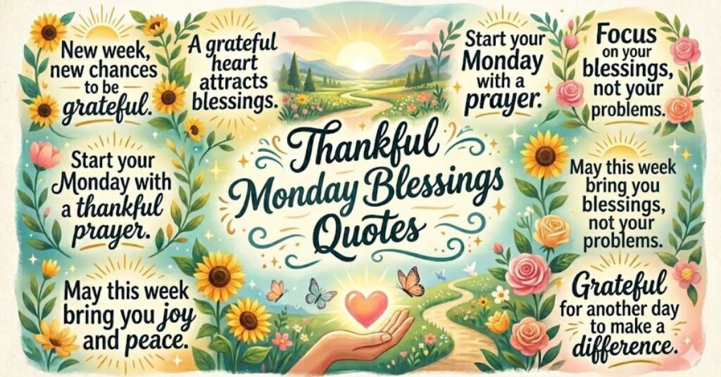 Thankful Monday Blessings Quotes