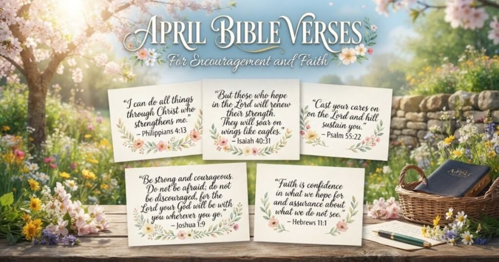 April Bible Verses for Encouragement and Faith