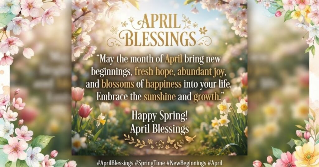 April Blessings Images and Quotes to Share