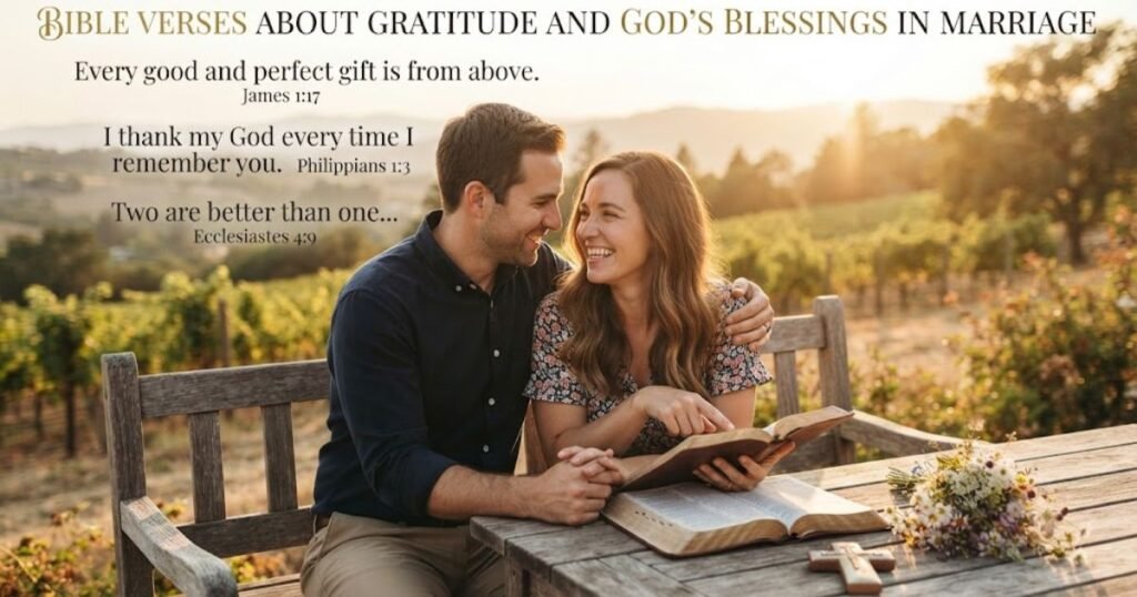Bible Verses About Gratitude and God's Blessings in Marriage