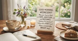 Discover encouragement, inspirational good morning Wednesday blessings filled with hope, gratitude, and kind messages for a brighter day.