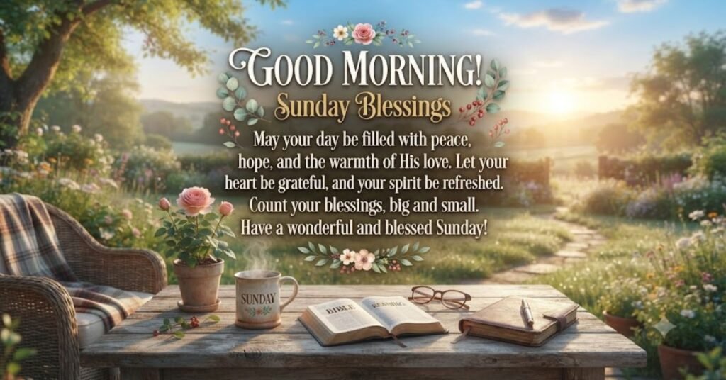Good Morning Sunday Blessings Quotes