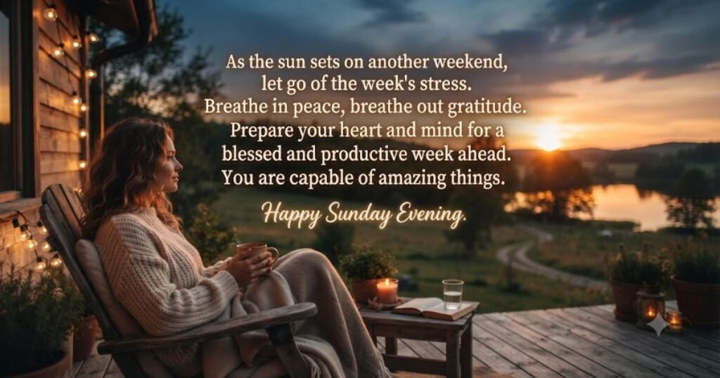 Motivational Sunday Evening Quotes