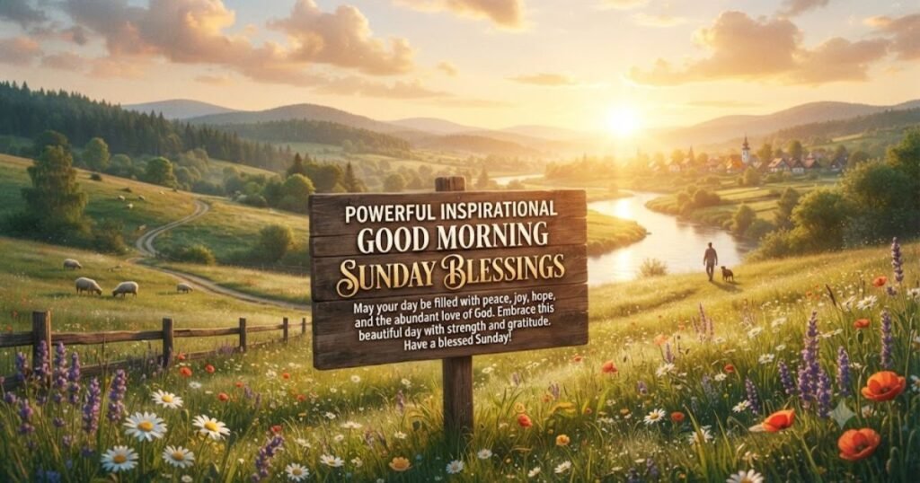 Powerful Inspirational Good Morning Sunday Blessings