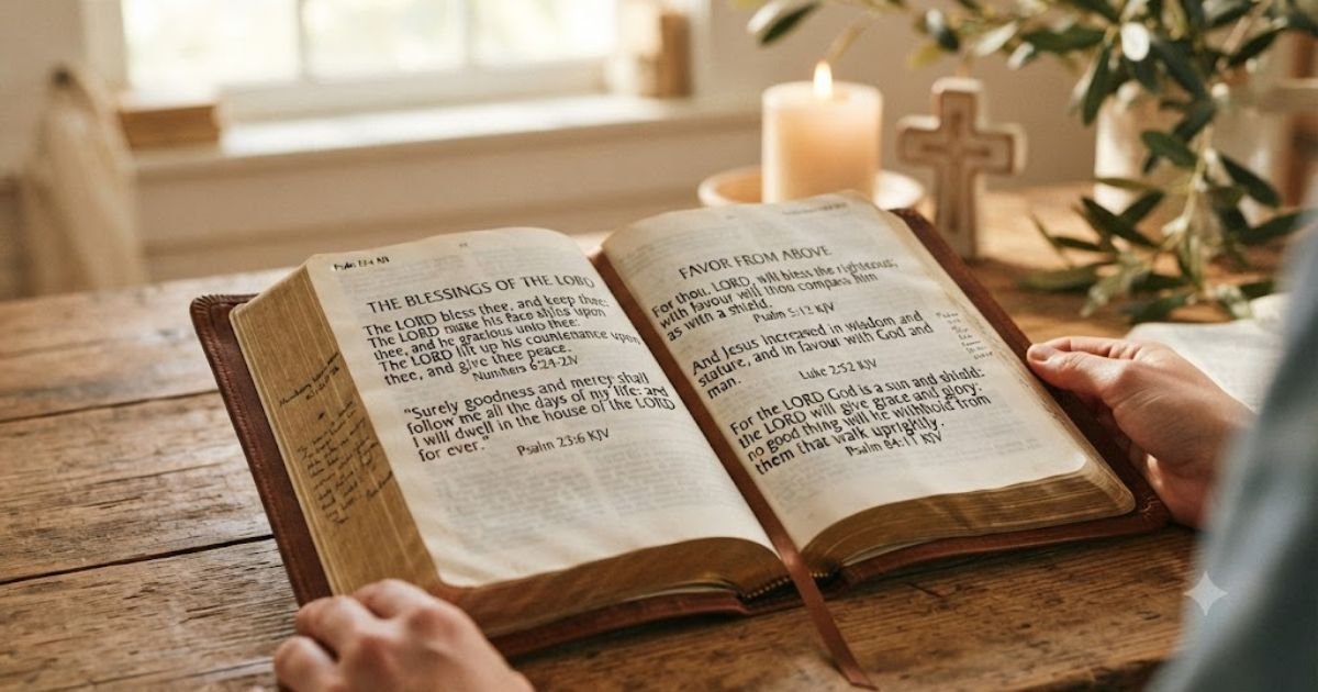 scriptures on blessings and favor