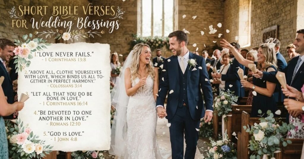 Short Bible Verses for Wedding Blessings