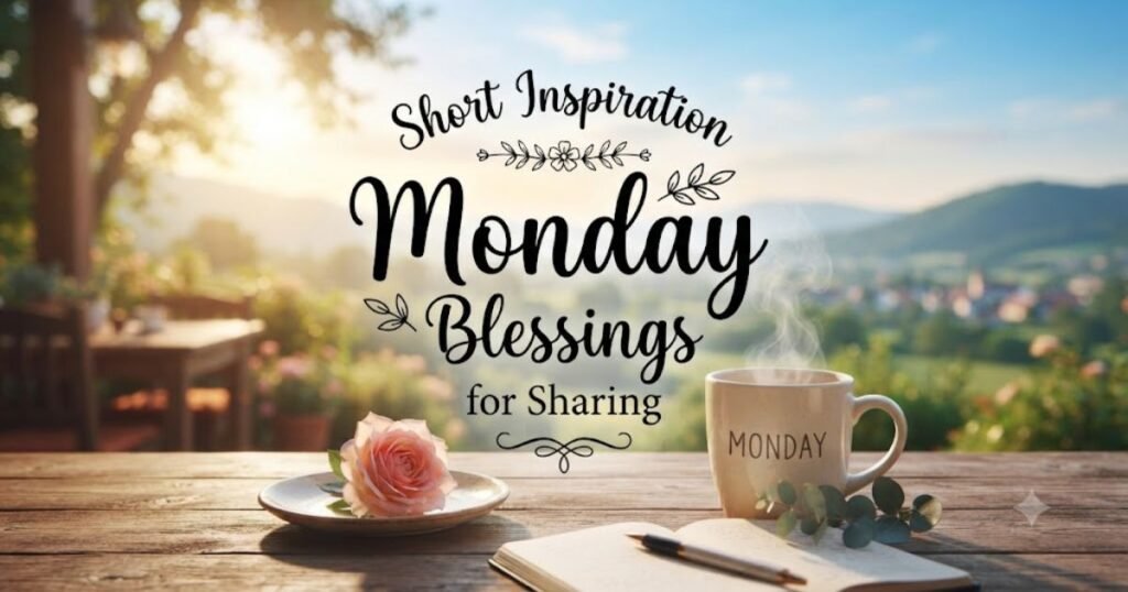 Short Inspiration Monday Blessings for Sharing