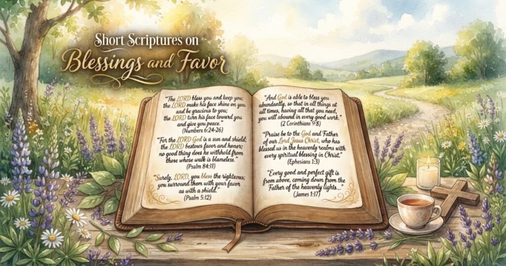 Short Scriptures on Blessings and Favor