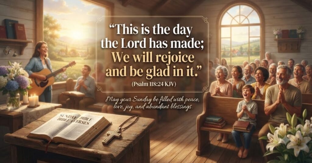 Sunday Bible Verses with Blessing Images