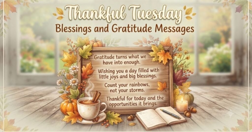 Thankful Tuesday Blessings and Gratitude Messages