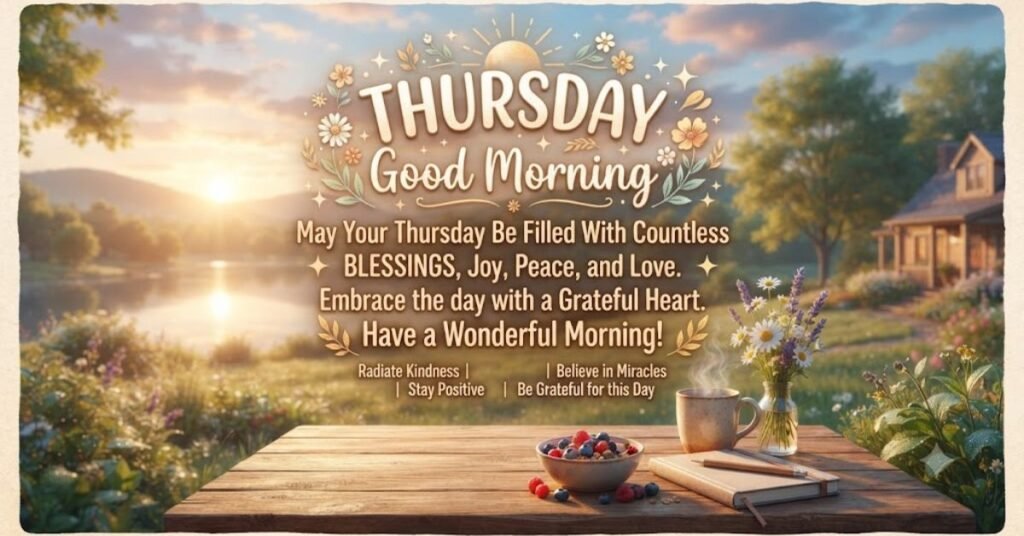 Thursday Good Morning Blessings Quotes and Captions