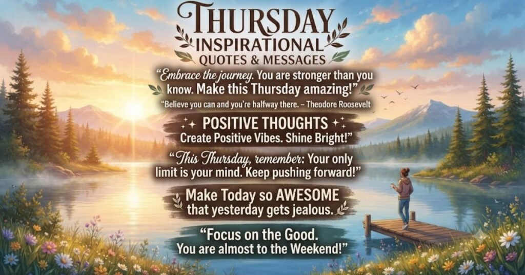 Thursday Inspirational Quotes and Messages