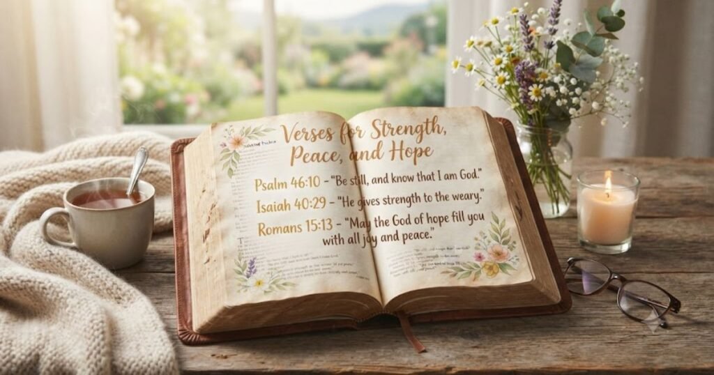 Verses for strength, peace, and hope