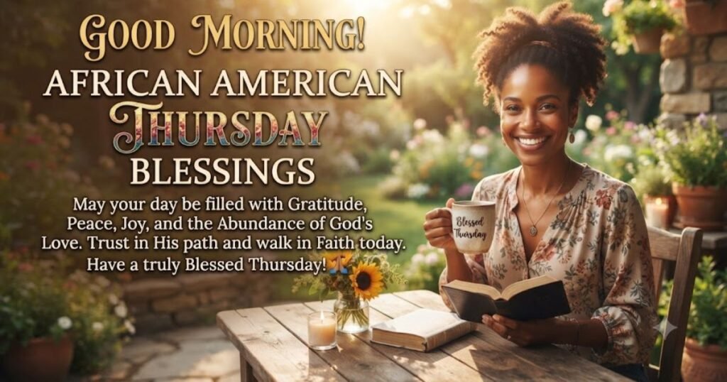 Good Morning African American Thursday Blessings Messages